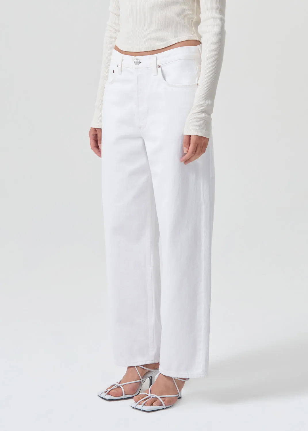 Low Slung Baggy 28" in Milkshake sold by Agolde product image thumbnail 4