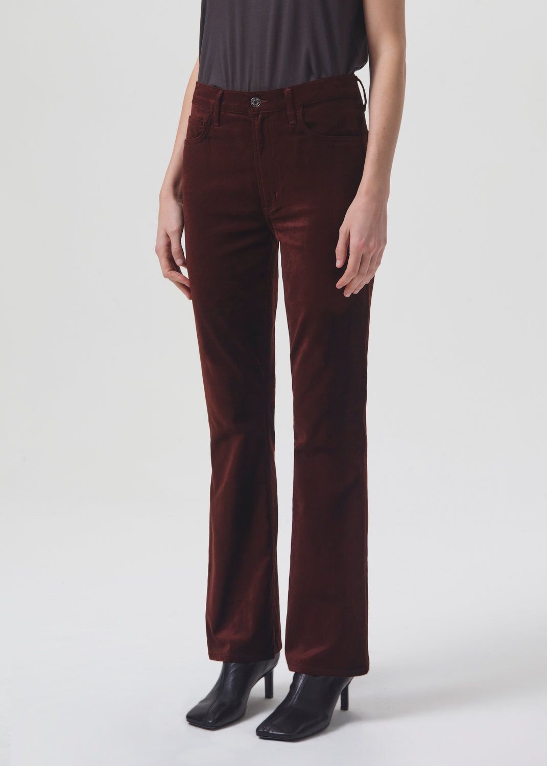 Nico Velvet Boot in Chocolate Milk sold by Agolde product image thumbnail 5