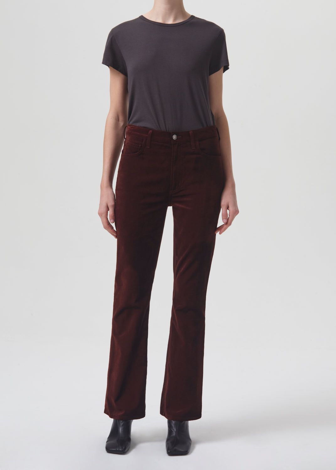 Nico Velvet Boot in Chocolate Milk sold by Agolde product image thumbnail 2