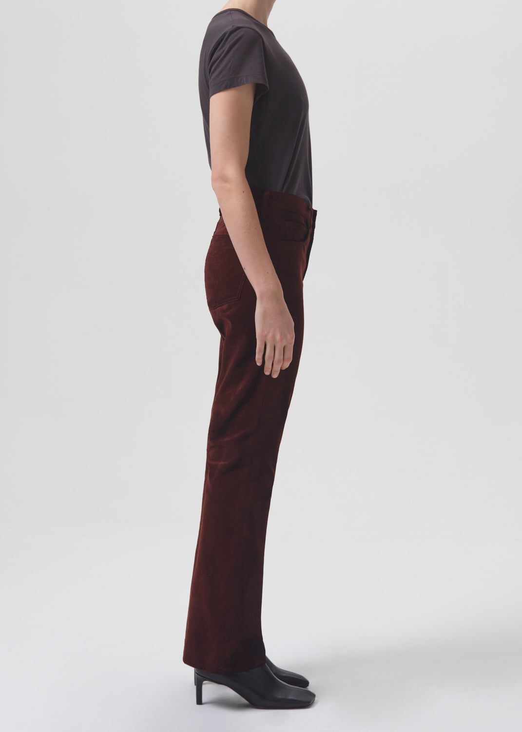 Nico Velvet Boot in Chocolate Milk sold by Agolde product image thumbnail 4