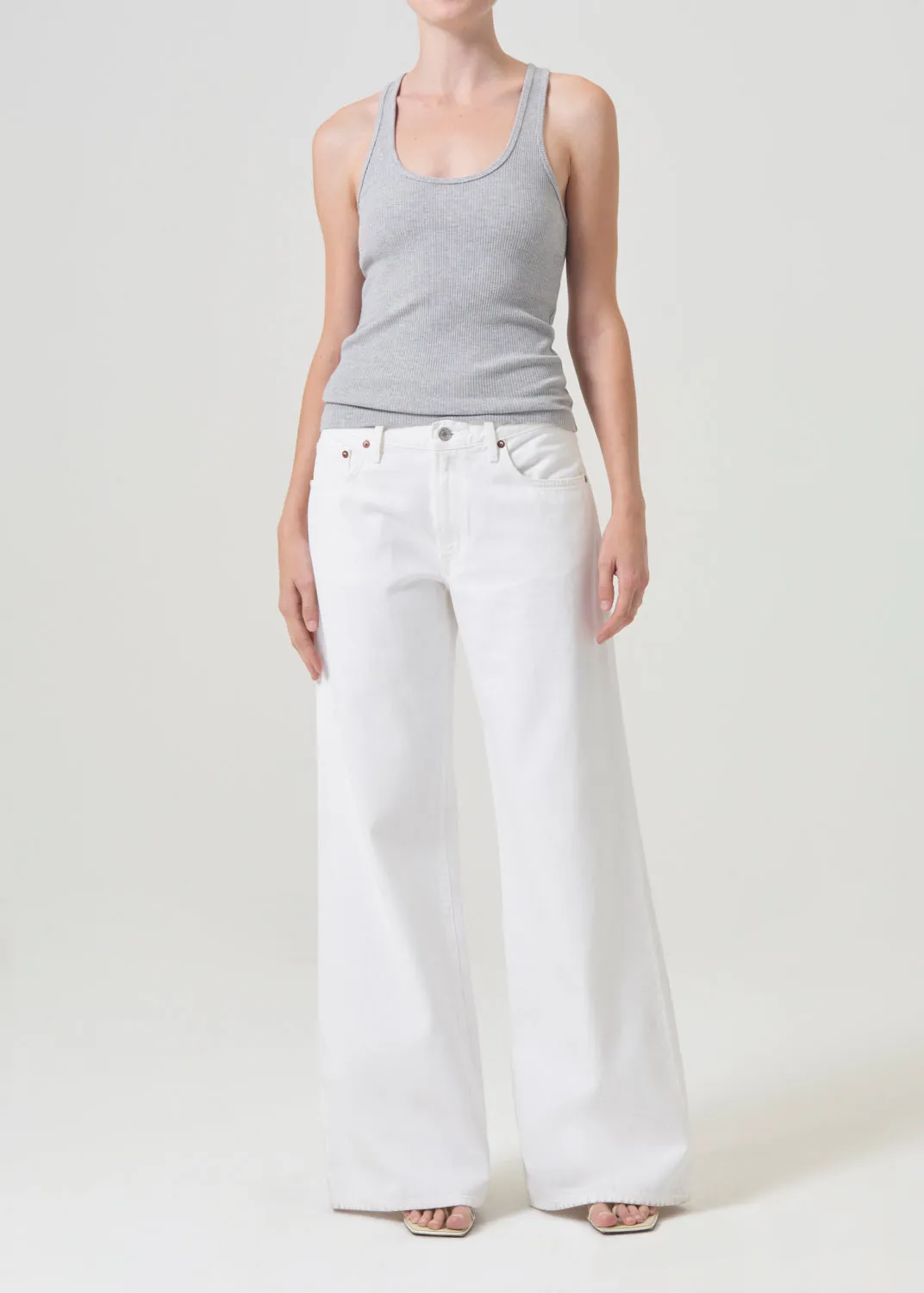 Bianca Tank in Grey Heather sold by Agolde product image thumbnail 2