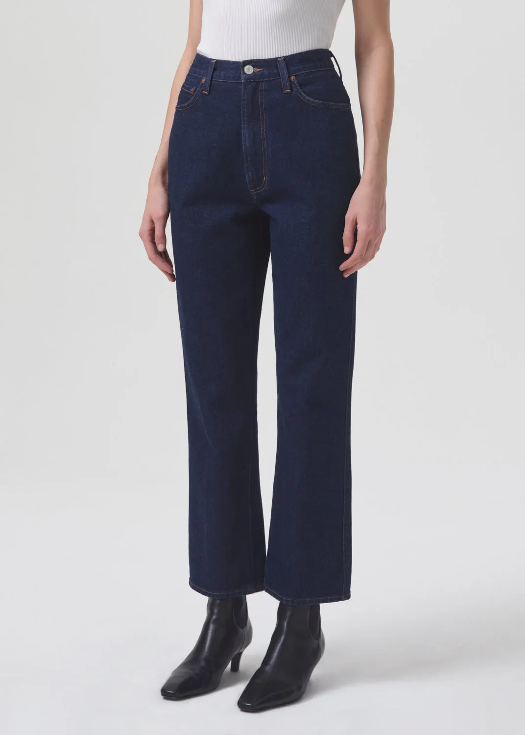 Pinch Waist Kick Flare (RIGID) in Whisper sold by Agolde product image thumbnail 4