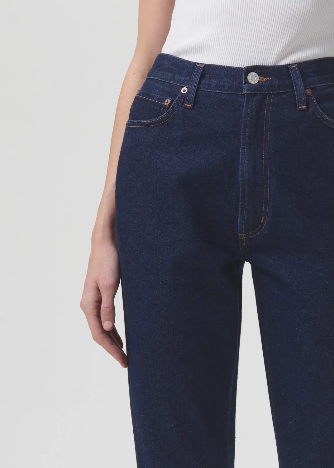 Pinch Waist Kick Flare (RIGID) in Whisper sold by Agolde product image thumbnail 5
