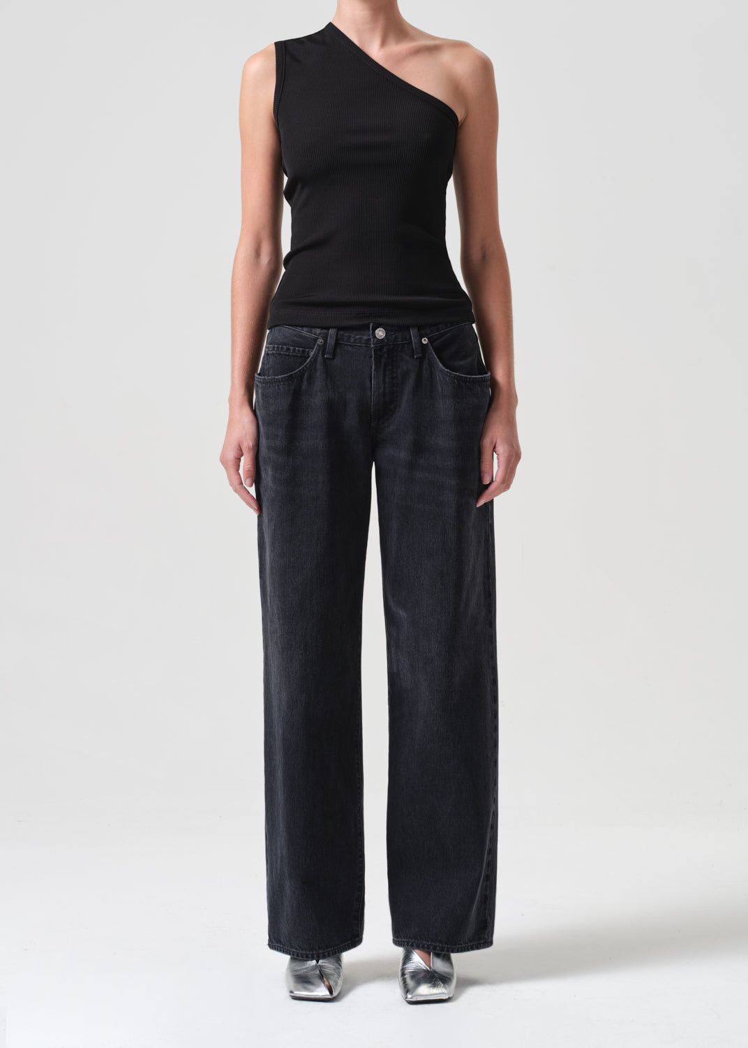 Yasmin Tank in Black sold by Agolde
