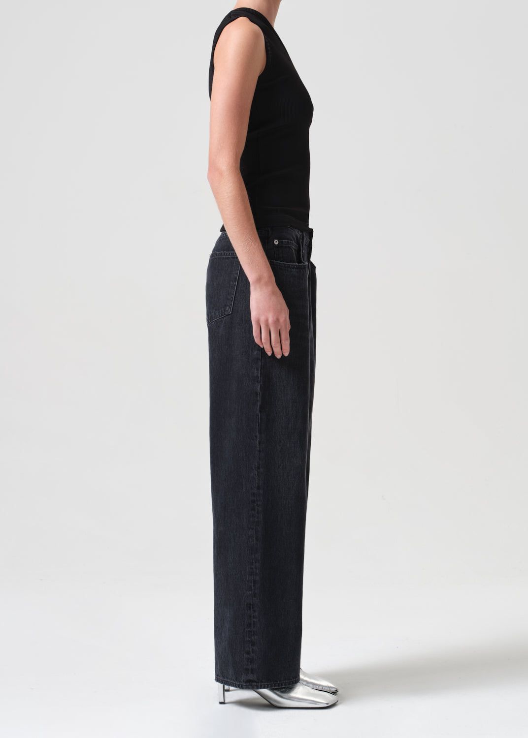 Yasmin Tank in Black sold by Agolde product image thumbnail 3