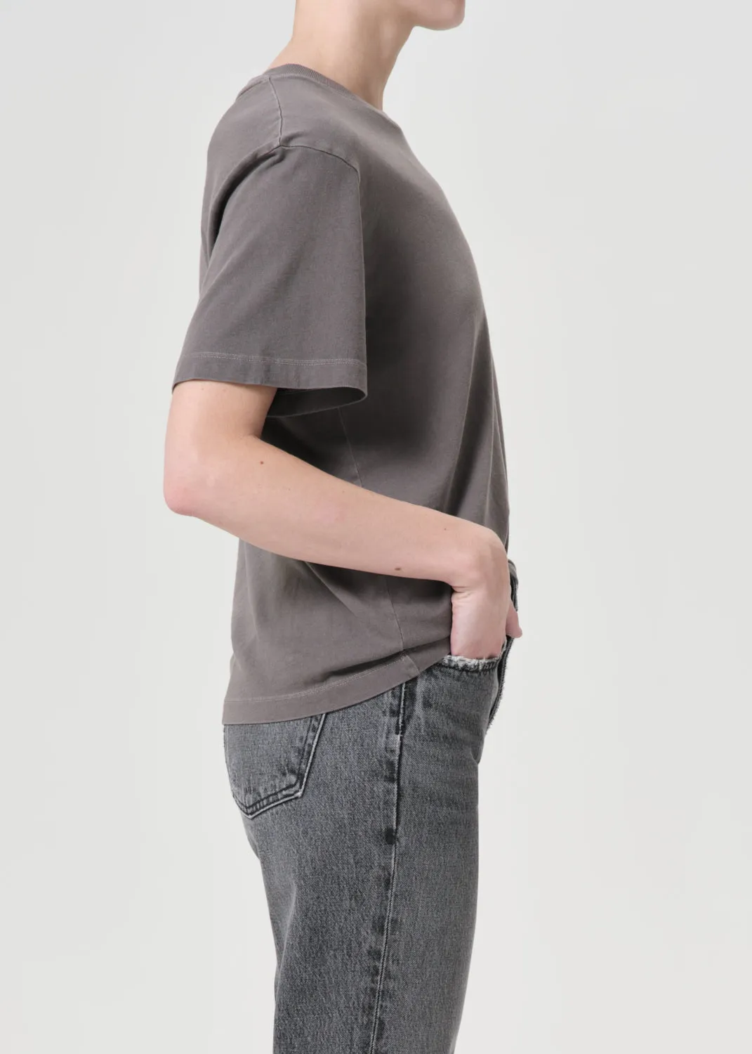 Jay T Shirt in Flint sold by Agolde product image thumbnail 3