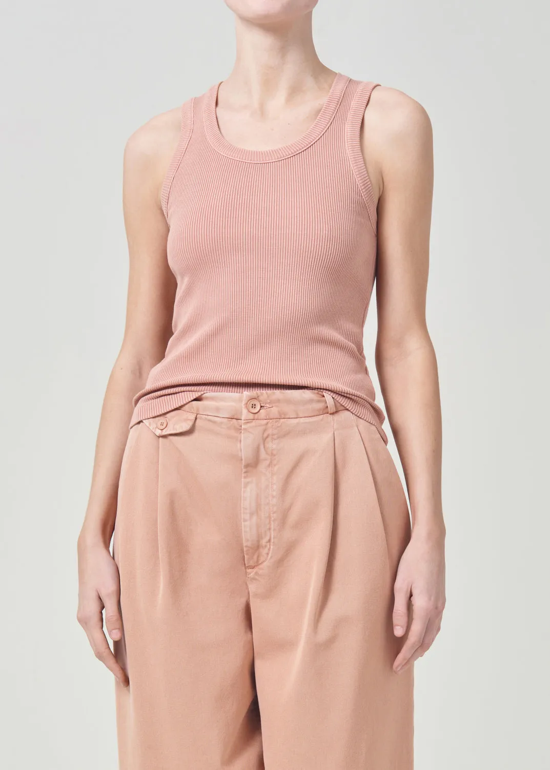 Poppy Tank in Sherbet sold by Agolde