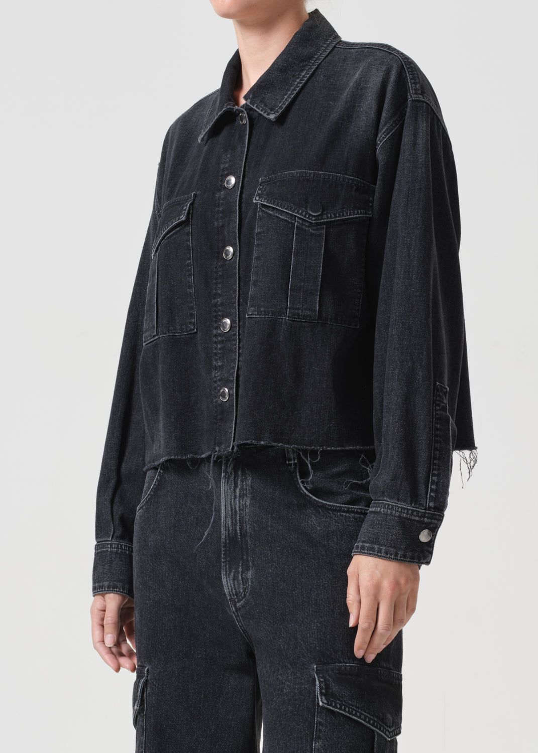 Nyx Denim Shirt in Intense sold by Agolde product image thumbnail 5
