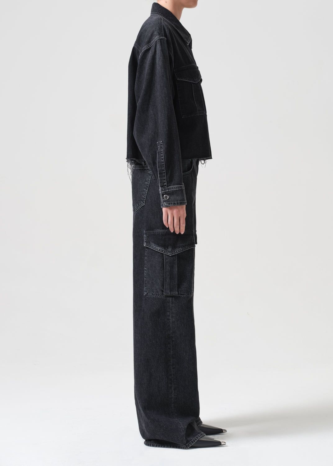 Nyx Denim Shirt in Intense sold by Agolde product image thumbnail 4