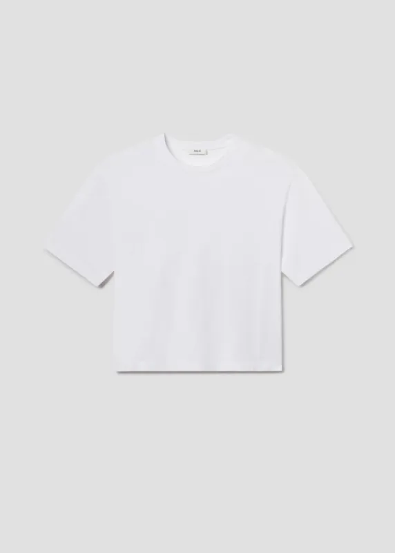 Marr Tee in White Out sold by Agolde