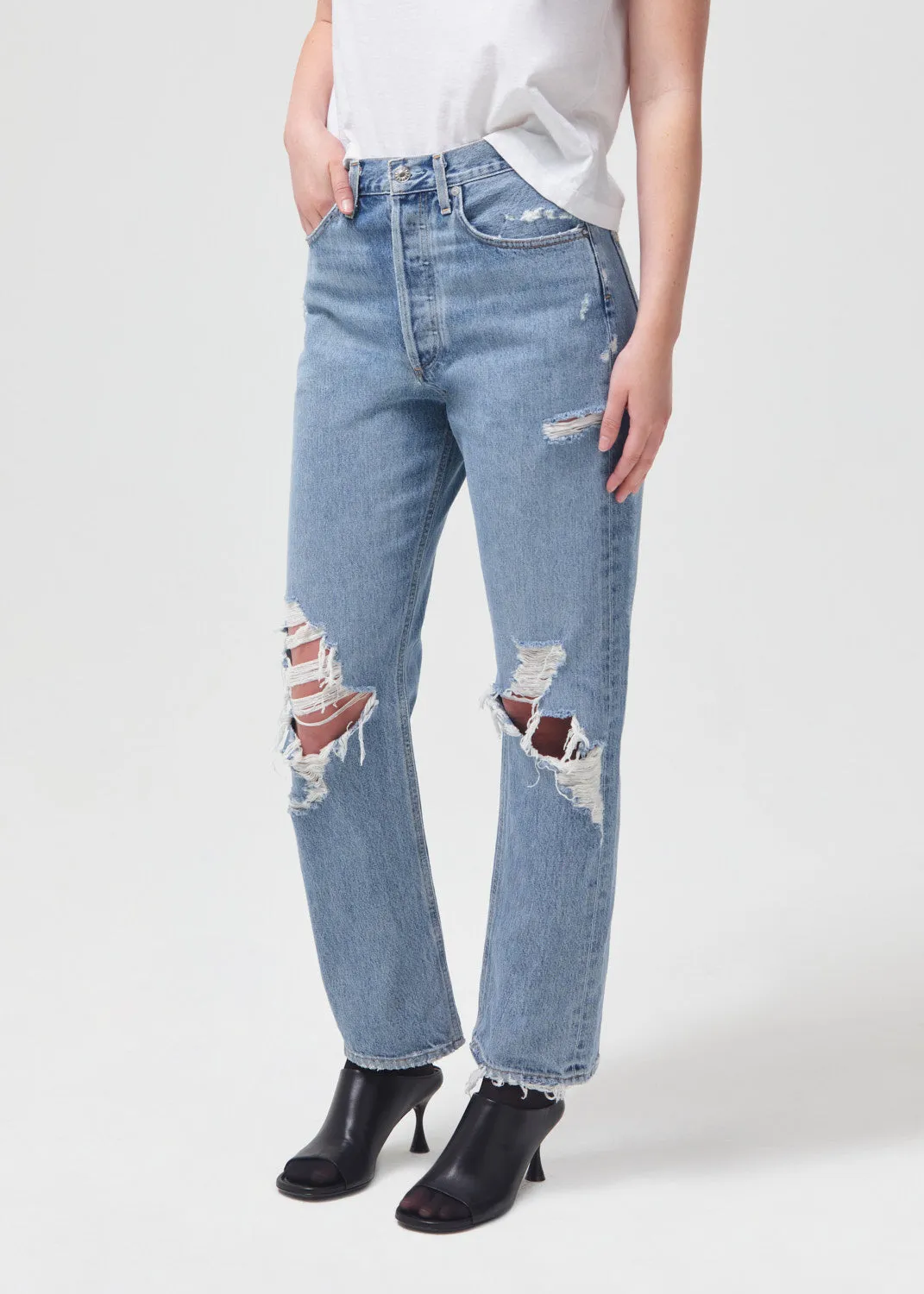 90's Mid Rise Straight in Fall Out sold by Agolde product image thumbnail 4