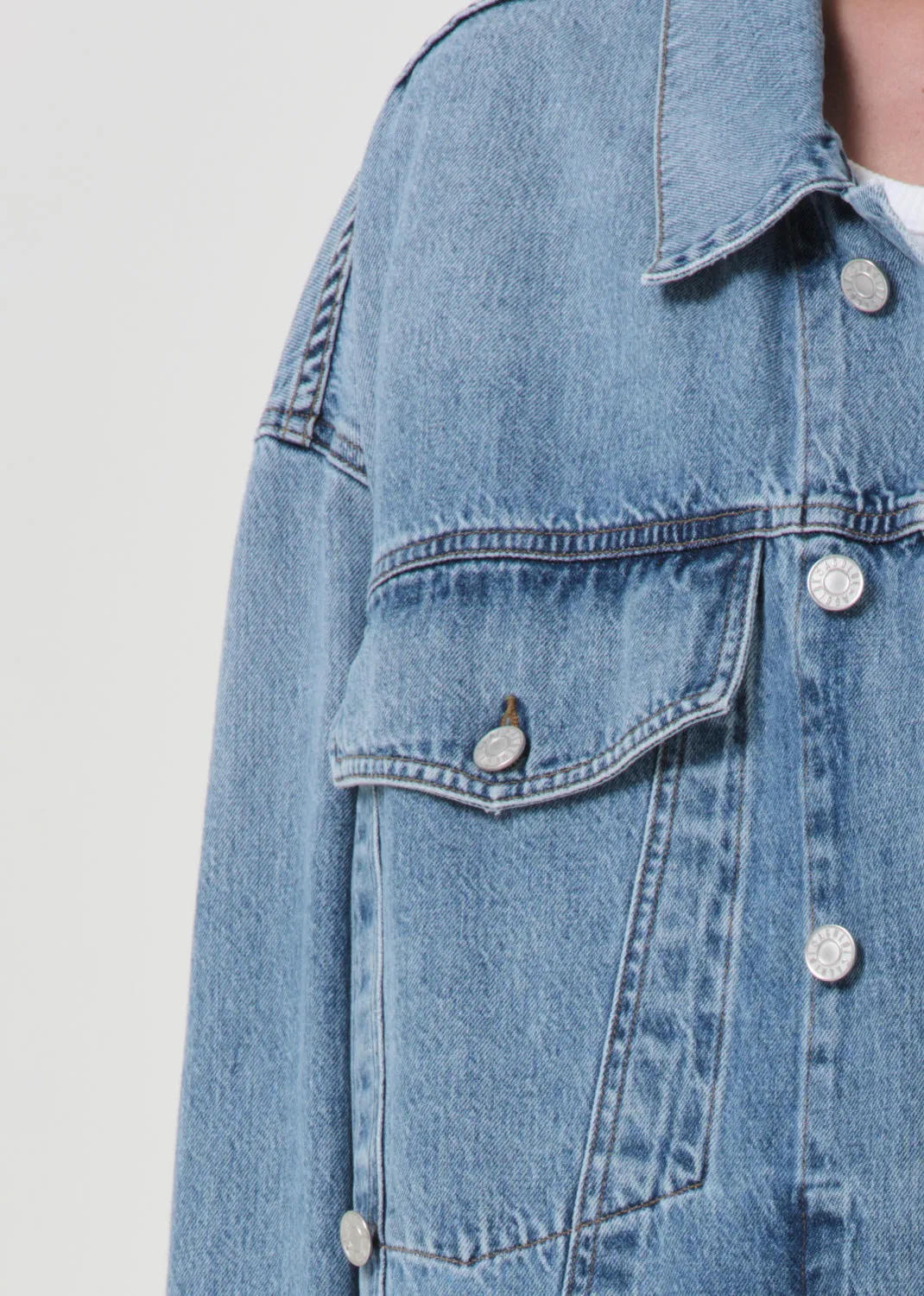 Reworked Wayne Jacket in Clarity sold by Agolde product image thumbnail 5