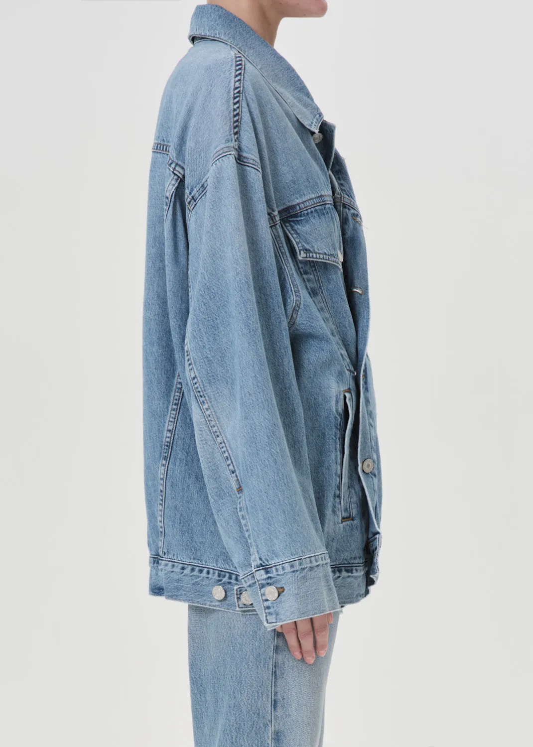 Reworked Wayne Jacket in Clarity sold by Agolde product image thumbnail 4