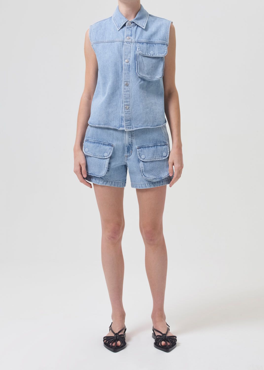 Hadley Shirt in Signature sold by Agolde