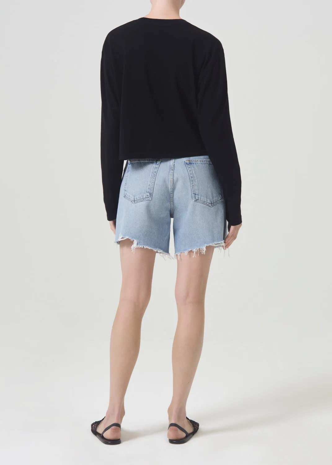 Mason Crop Tee in Black sold by Agolde product image thumbnail 3
