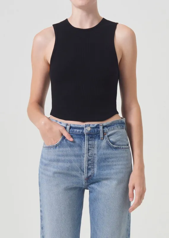 Nova Tank in Black sold by Agolde