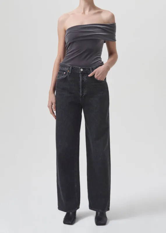 Bree Banded Bodysuit in Shark sold by Agolde