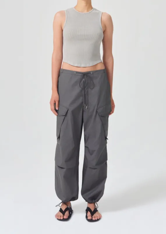 Ginerva Cargo Pant in Caviar made by Agolde