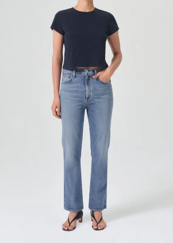 Vintage High Rise Bootcut 28.5" (STRETCH) in Trace sold by Agolde