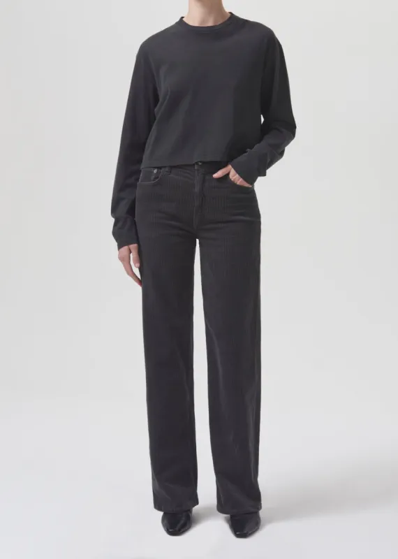 Mason Crop Tee in Marker sold by Agolde