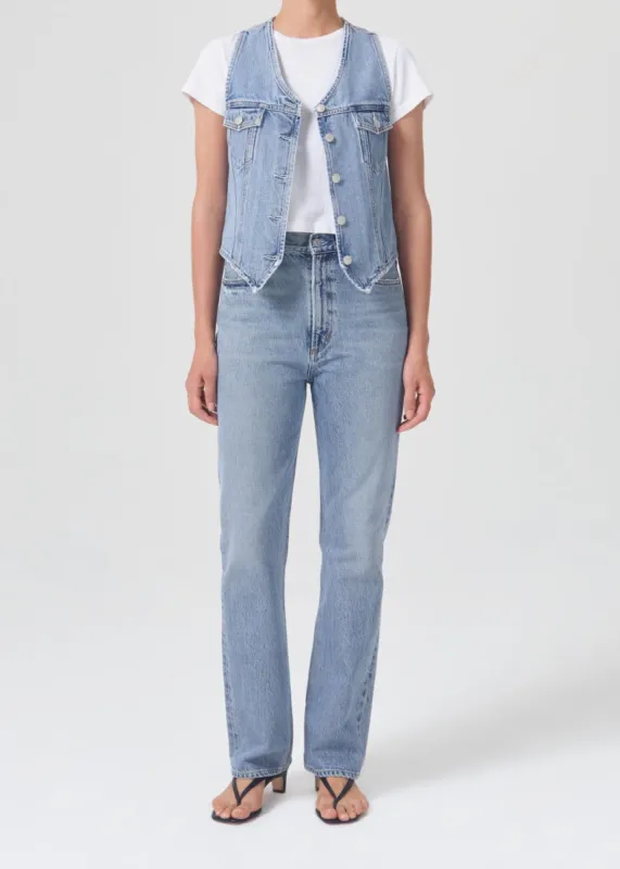 70's Vest in Ray made by Agolde