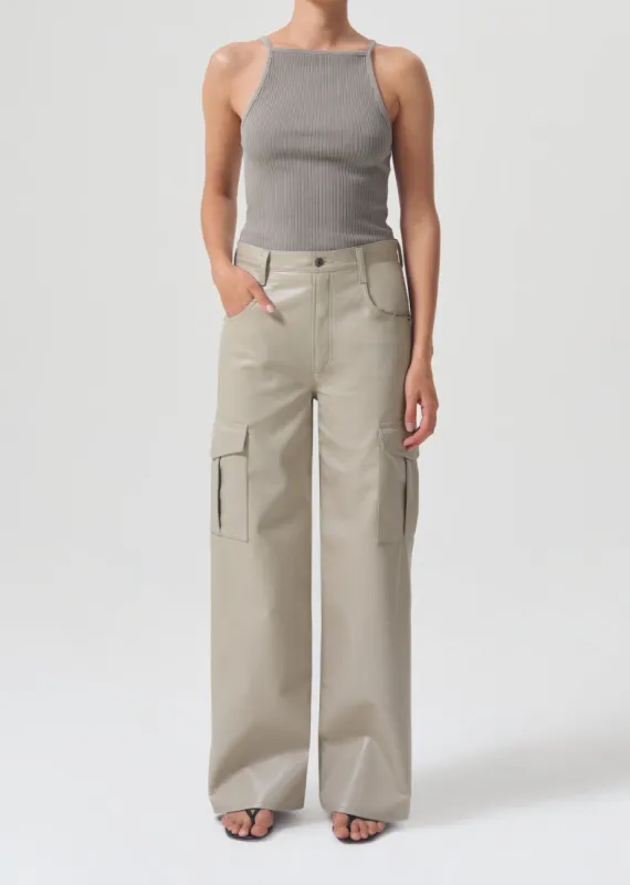 Recycled Leather Minka Cargo in Toast made by Agolde