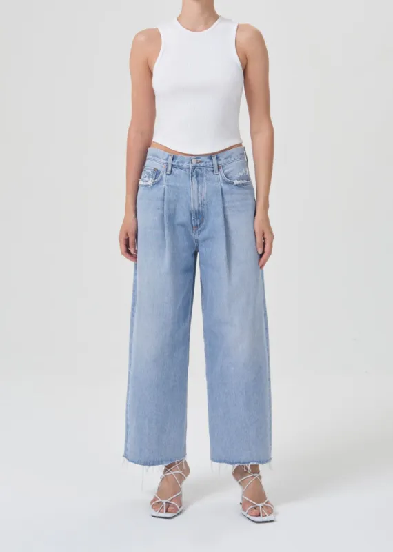 Dagna High Rise Pleat Baggy in Peril sold by Agolde