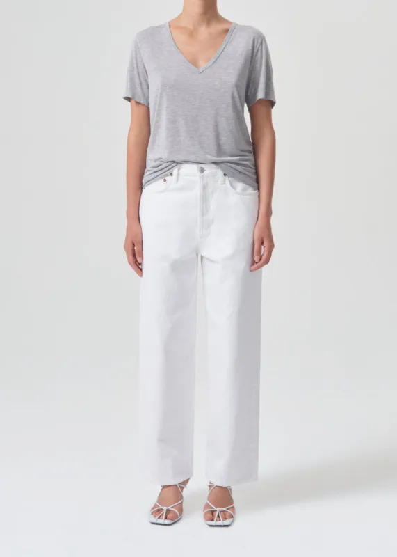Cameron V Neck in Grey Heather made by Agolde