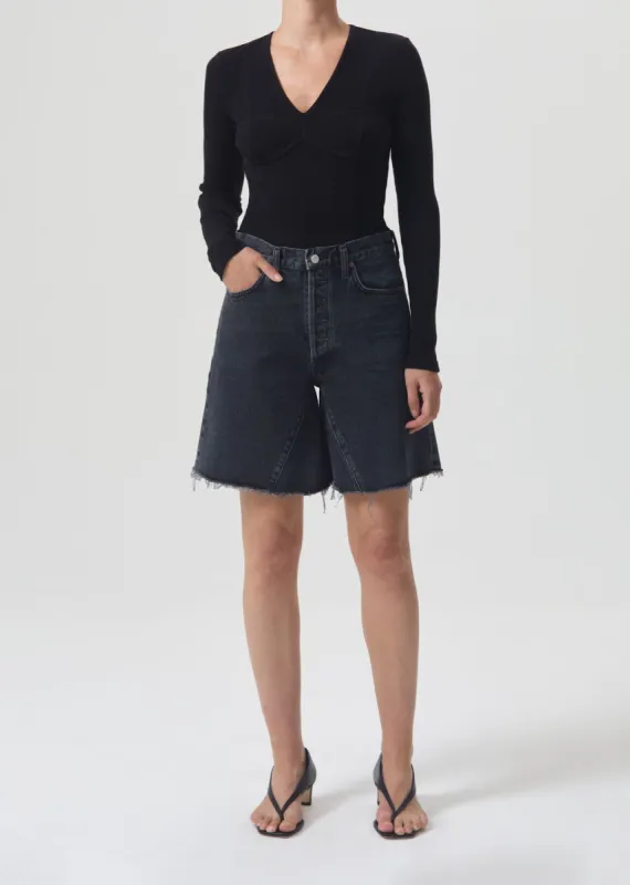 Devlin Bodysuit in Black sold by Agolde