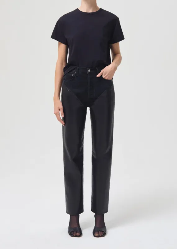 Recycled Leather Harley Jean in Form Detox sold by Agolde