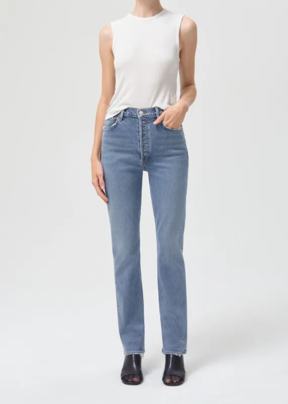 Freya High Rise Slim (Stretch) in Jargon made by Agolde