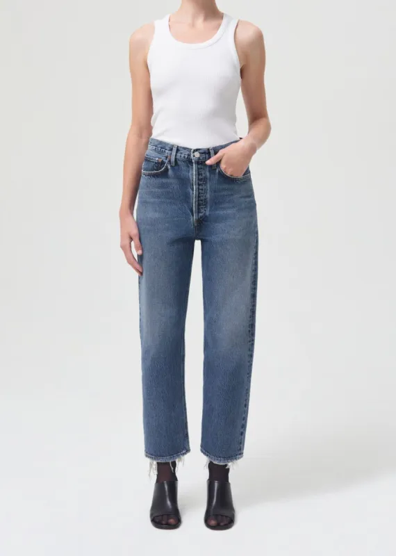 90's Crop Mid Rise Straight in Oblique sold by Agolde