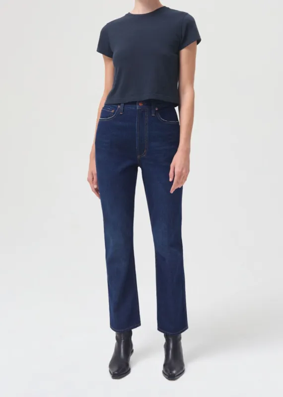 Pinch Waist Kick Flare in Radio made by Agolde