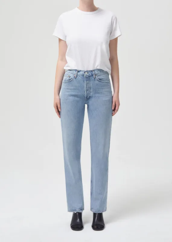 Lana Mid Rise Straight in Fiction sold by Agolde