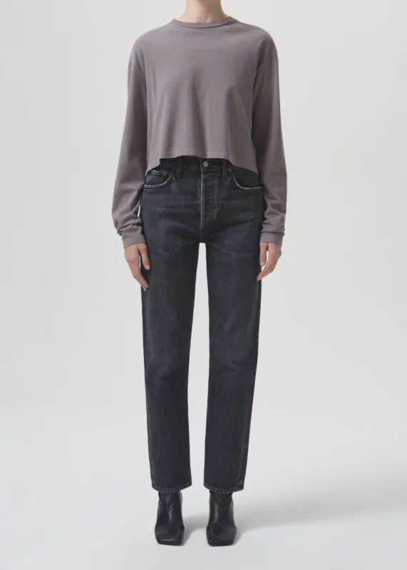 Mason Crop Tee in Owl sold by Agolde