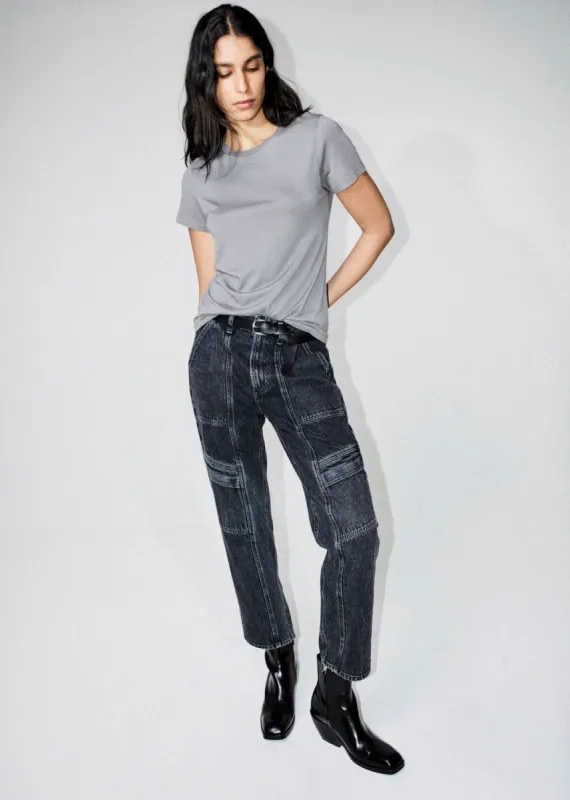 Cooper Cargo in Panther sold by Agolde