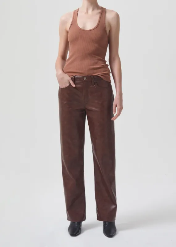 Bianca Tank in Brown Sugar made by Agolde