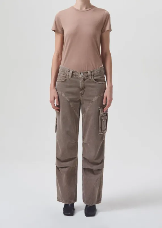 Annise Slim Tee in Wafer sold by Agolde