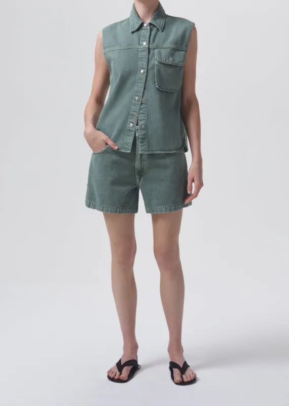 Magda Short in Salamander made by Agolde