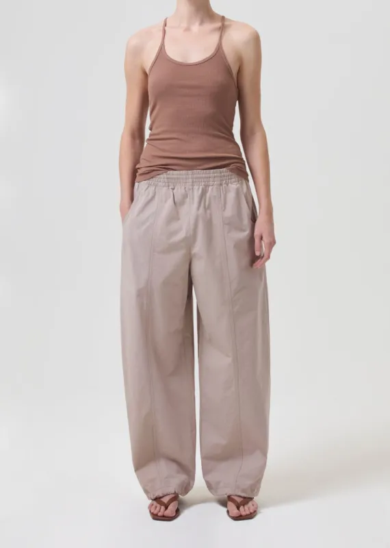 Dakota Track Pant in Truffle made by Agolde