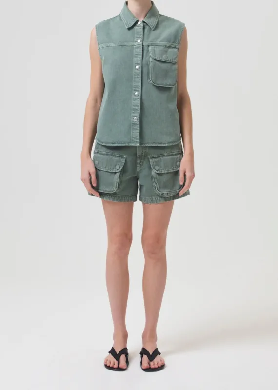 Vida Short in Salamander sold by Agolde