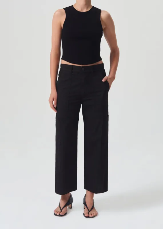 Daria Utility Pant in Black made by Agolde