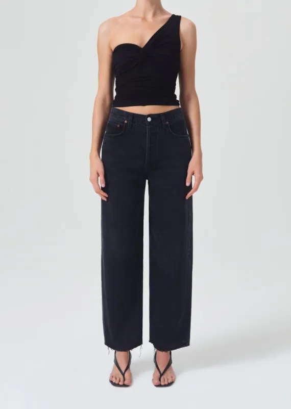 Domino Top in Black made by Agolde