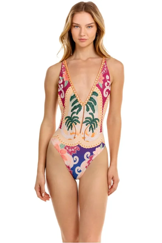 Aloe One Piece Swimsuit sold by Agua Bendita