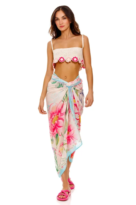 Marine Pareo Cover Up made by Agua Bendita