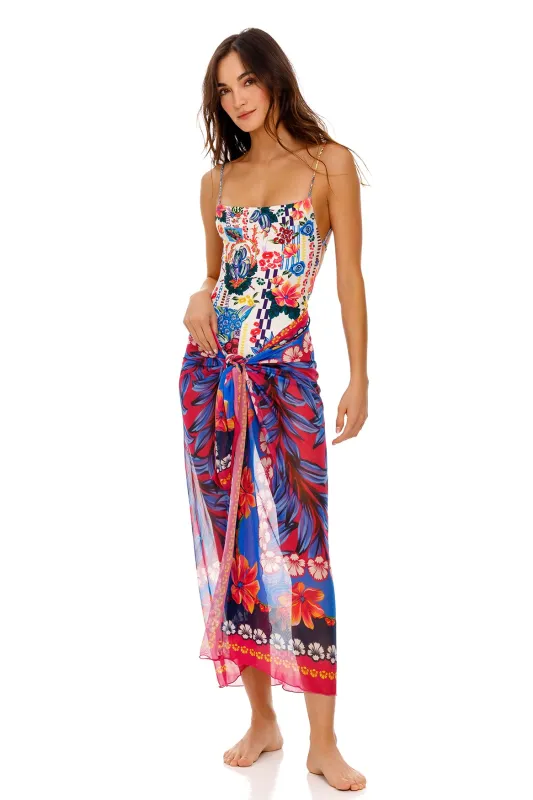 Marine Pareo Cover Up sold by Agua Bendita