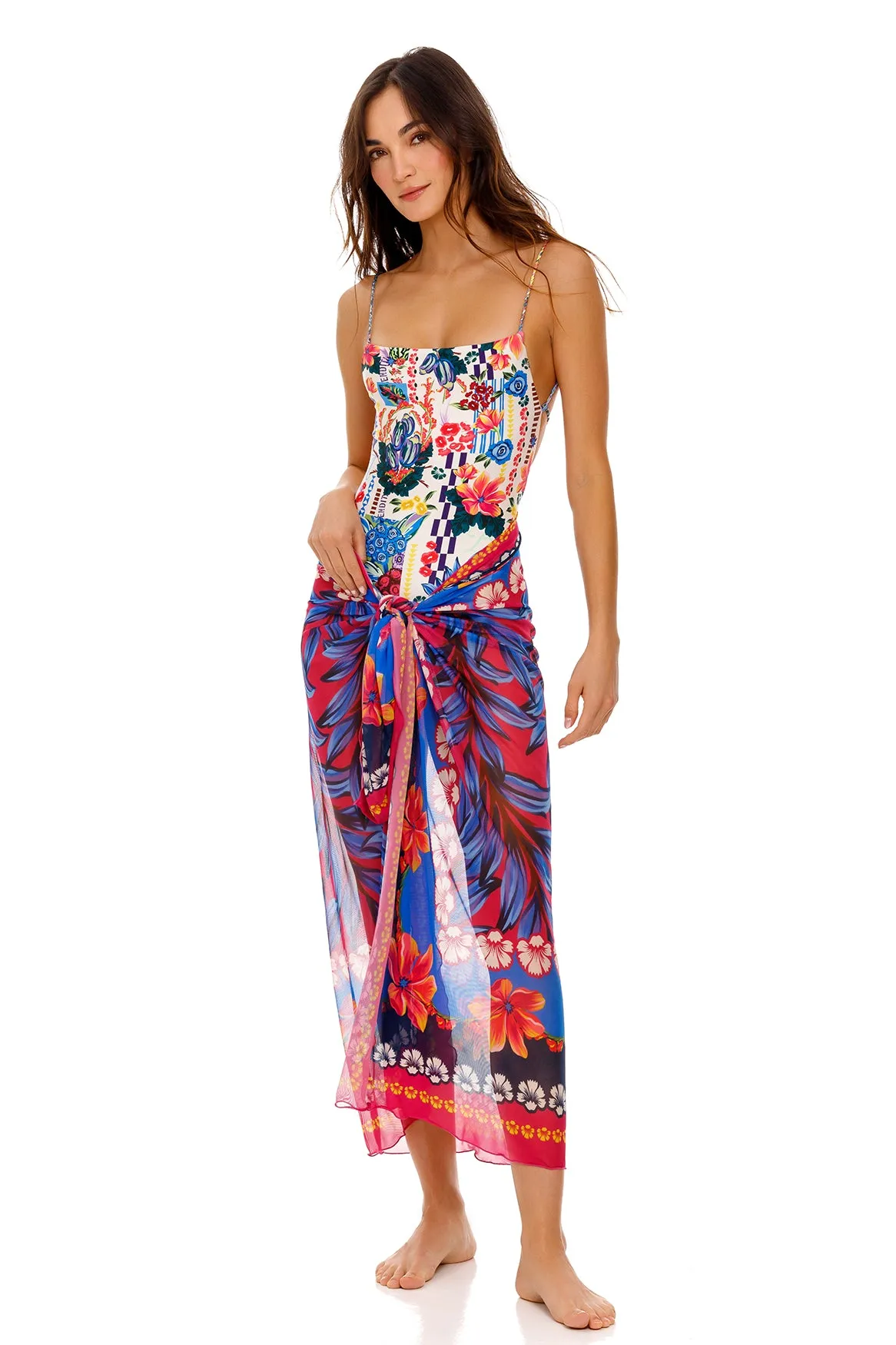 Marine Pareo Cover Up sold by Agua Bendita