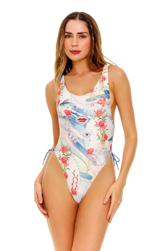 Tribeca One Piece Swimsuit made by Agua Bendita