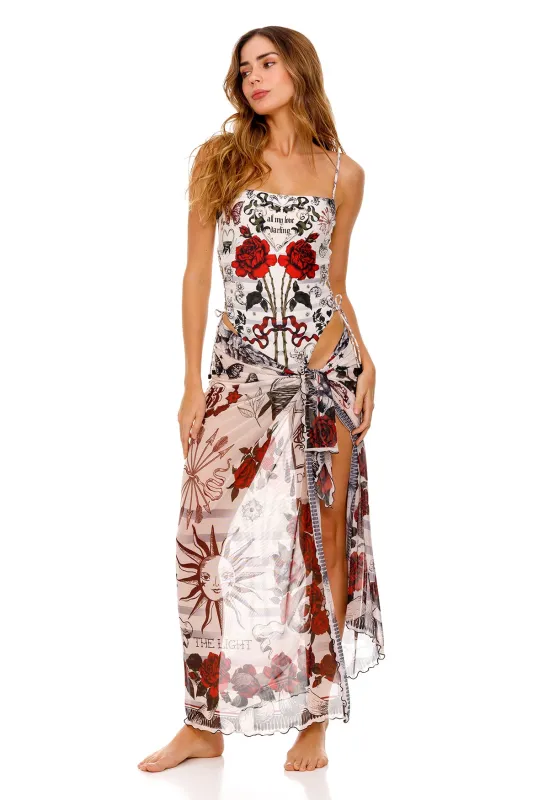 Marine Pareo Cover Up sold by Agua Bendita