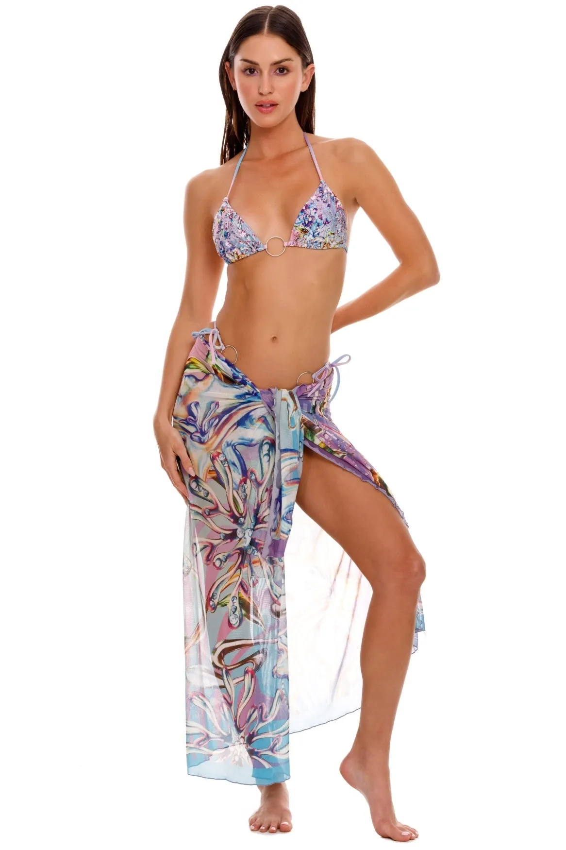 Marine Pareo Cover Up sold by Agua Bendita